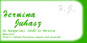 hermina juhasz business card